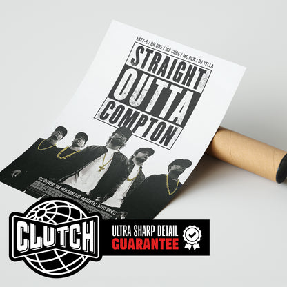 N.W.A 'Straight Outta Compton' Poster