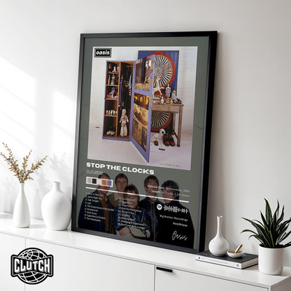 Oasis 'Stop The Clocks' Album Poster