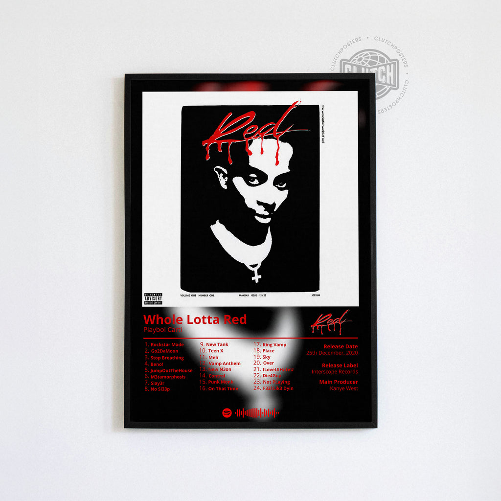 Playboi Carti 'Whole Lotta Red' Album Poster