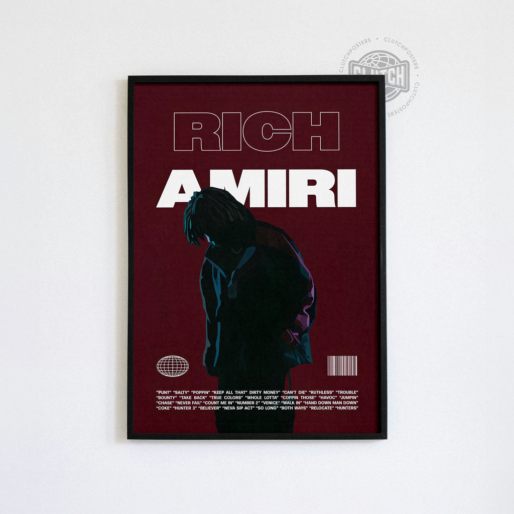 Rich Amiri 'Focus' Red Poster