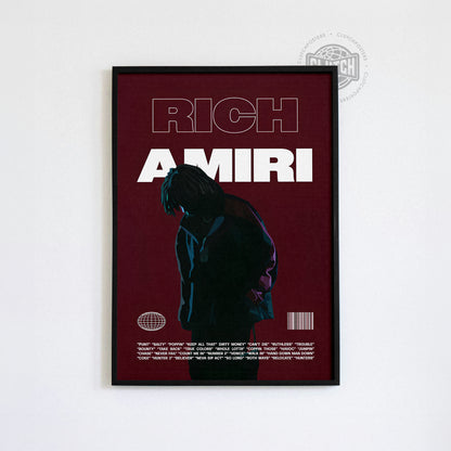 Rich Amiri 'Focus' Red Poster