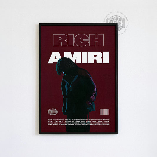 Rich Amiri 'Focus' Red Poster