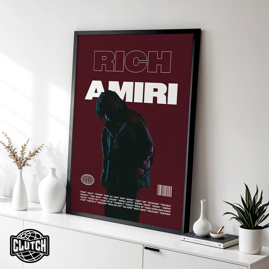 Rich Amiri 'Focus' Red Poster