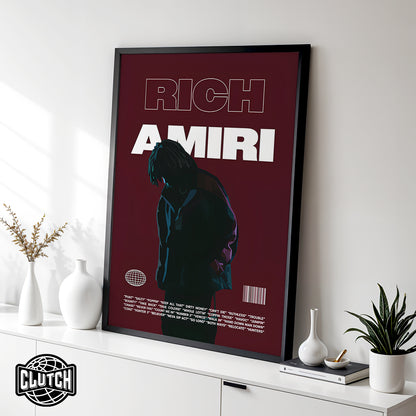 Rich Amiri 'Focus' Red Poster