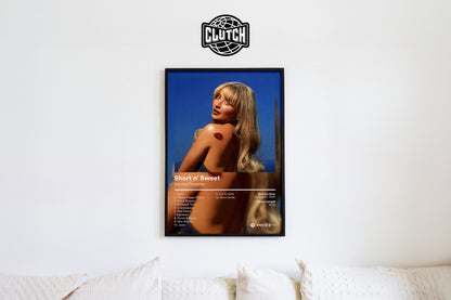 Sabrina Carpenter 'Short n Sweet' Album Poster