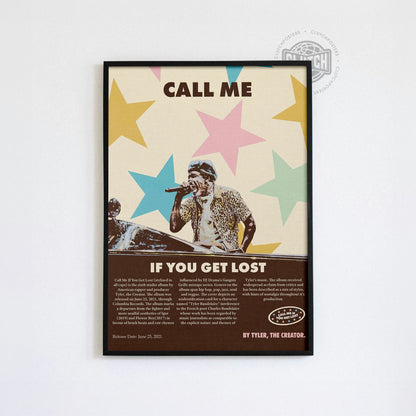 Tyler The Creator 'Call Me' Poster