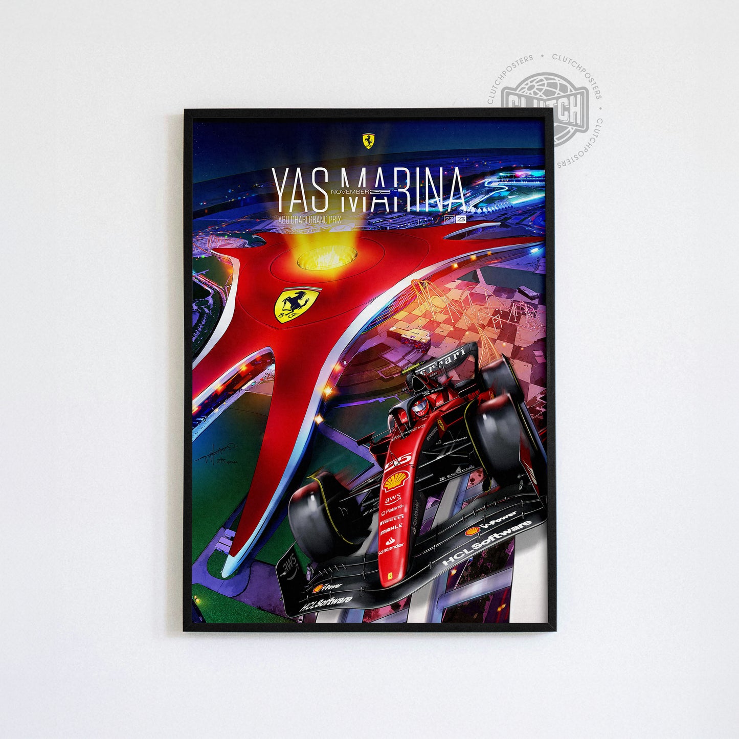 Abu Dhabi Grand Prix F1 Poster