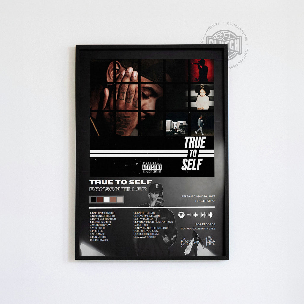 Bryson Tiller 'True To Self' Album Poster