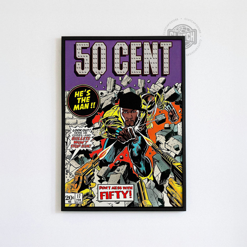 50 Cent Comic Poster