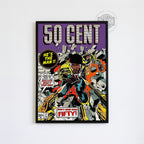 50 Cent Comic Poster