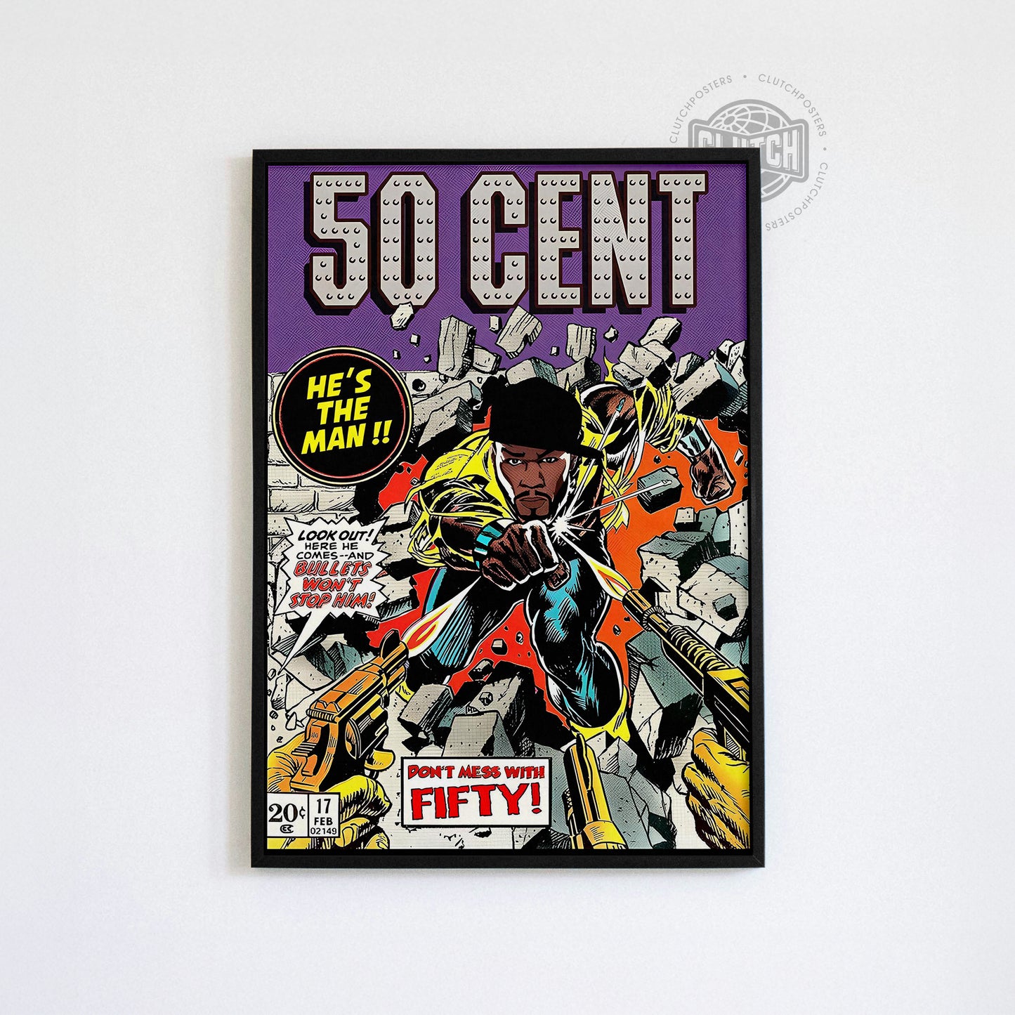 50 Cent Comic Poster