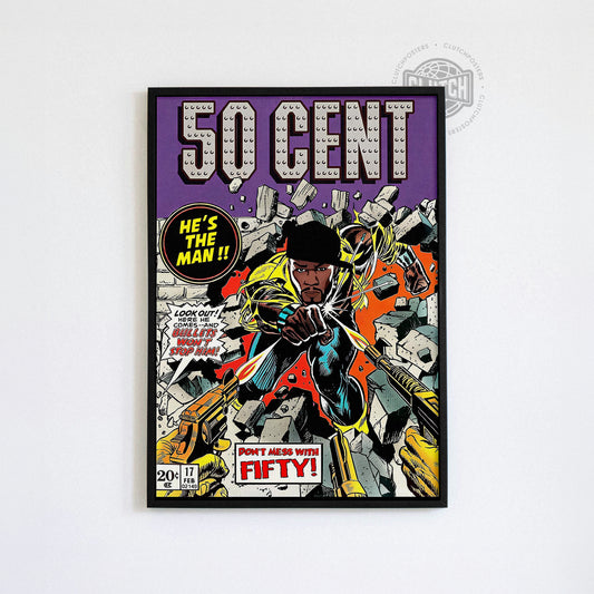 50 Cent Comic Poster