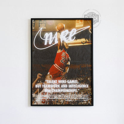 Michael Jordan 'Nike Dunk' Poster