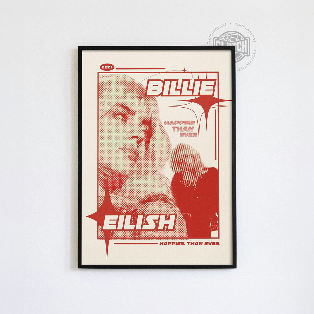 Billie Eilish 'Happier Than Ever' Poster