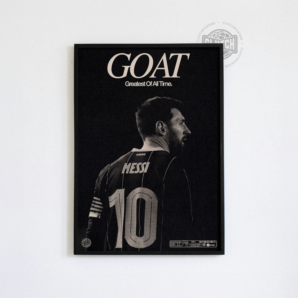Lionel Messi 'GOAT' Poster