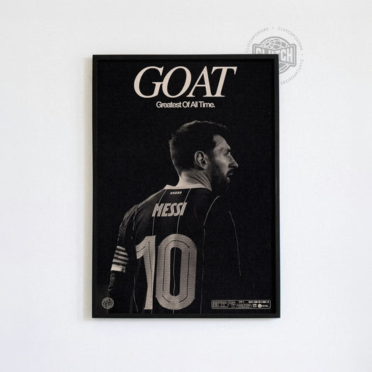 Lionel Messi 'GOAT' Poster