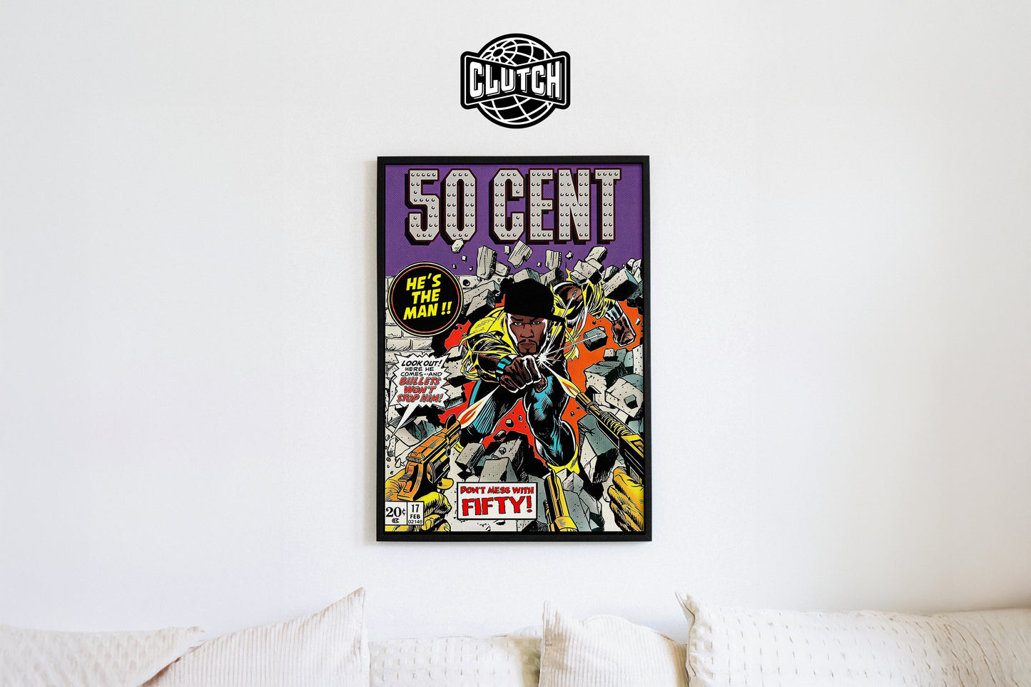 50 Cent Comic Poster
