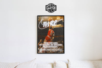 Michael Jordan 'Nike Dunk' Poster