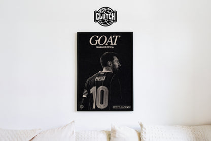 Lionel Messi 'GOAT' Poster