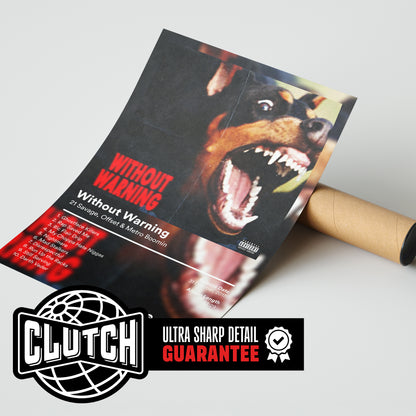 21 Savage 'Without Warning' Album Poster