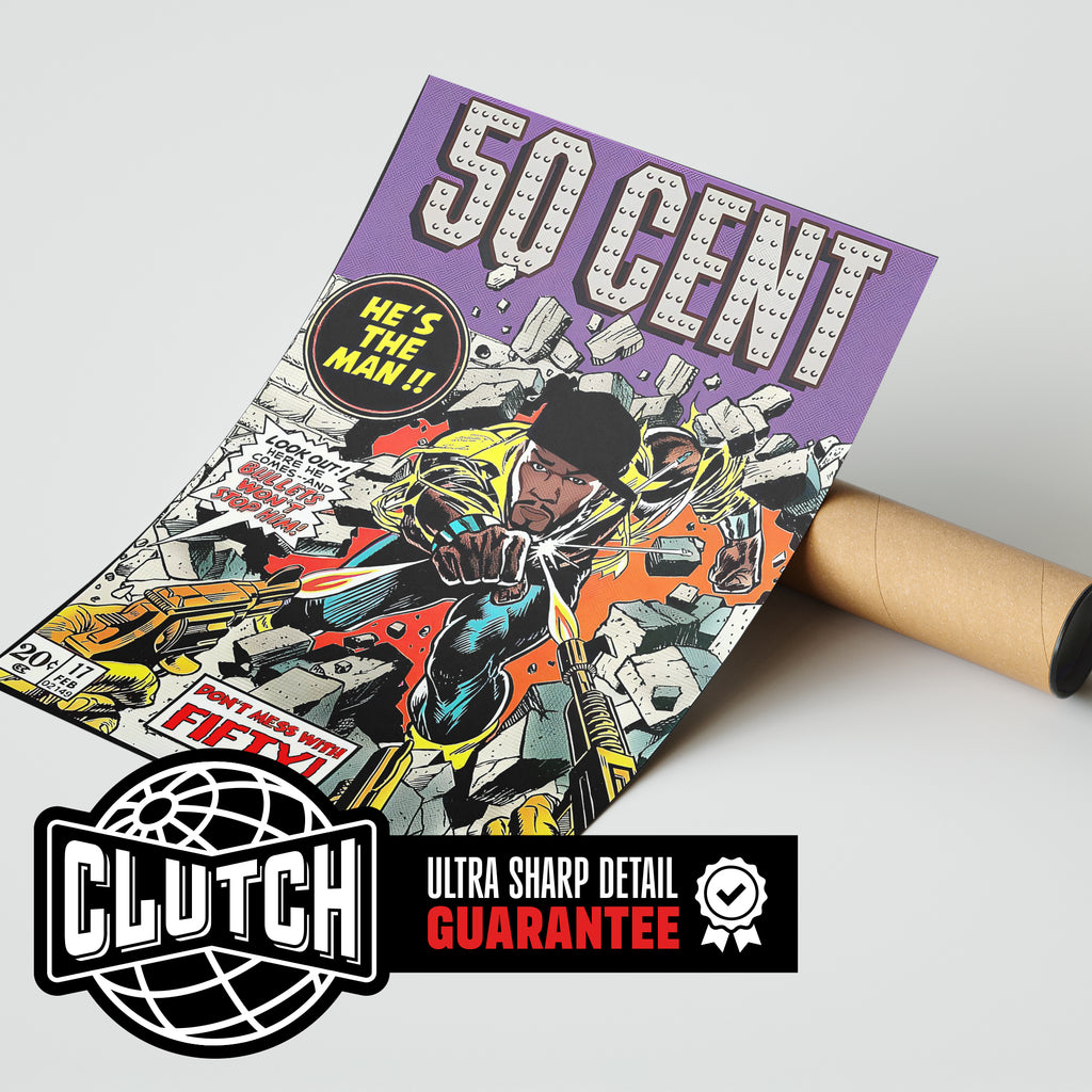 50 Cent Comic Poster