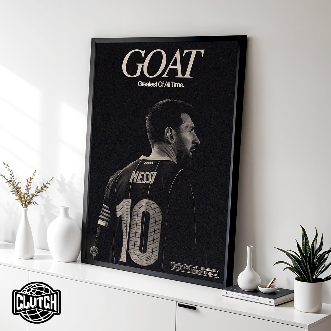 Lionel Messi 'GOAT' Poster