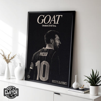 Lionel Messi 'GOAT' Poster