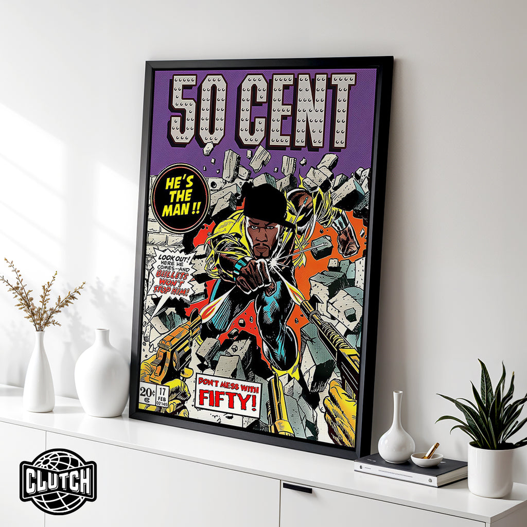 50 Cent Comic Poster