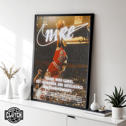 Michael Jordan 'Nike Dunk' Poster