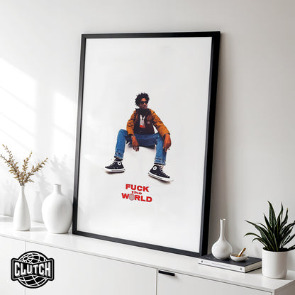 Brent Faiyaz - "F*** The World" Aesthetic Poster