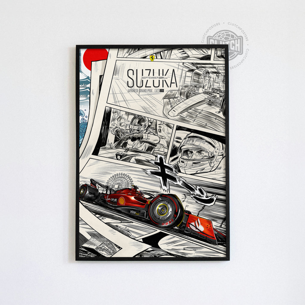Japanese Grand Prix F1 Poster