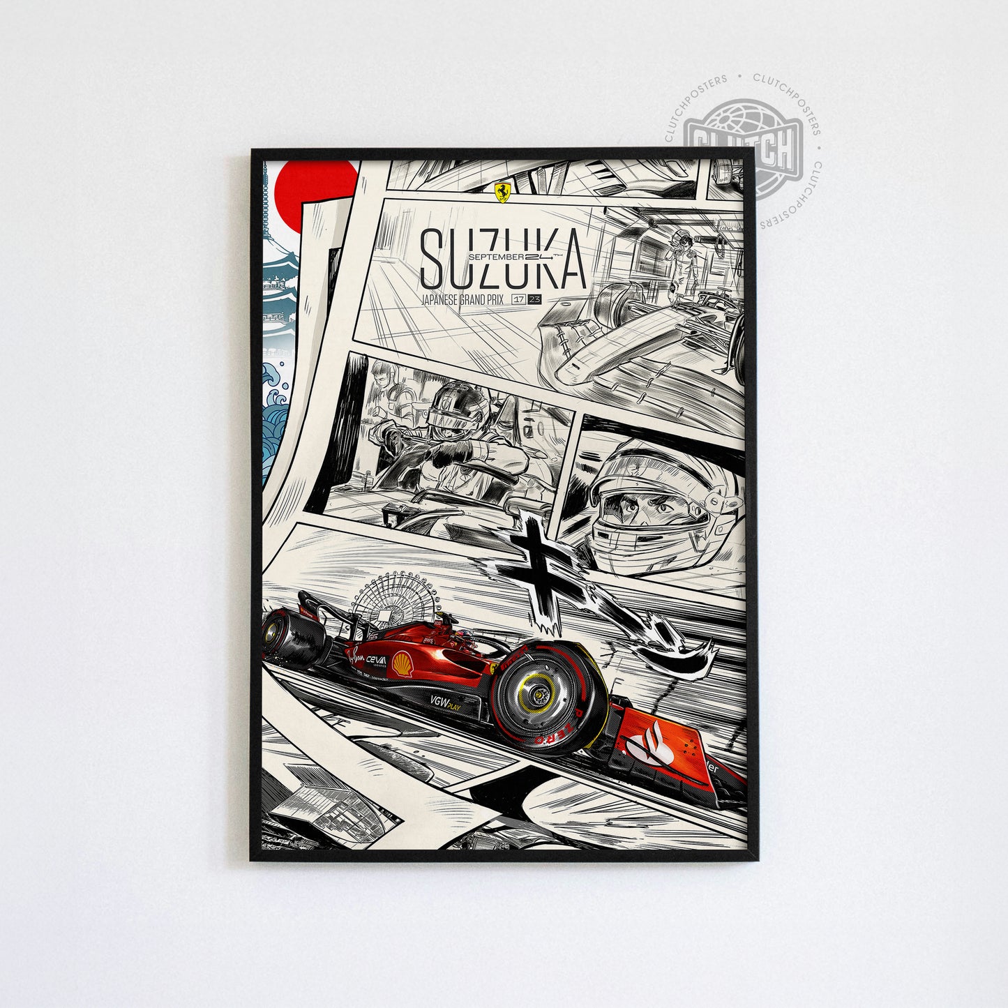 Japanese Grand Prix F1 Poster