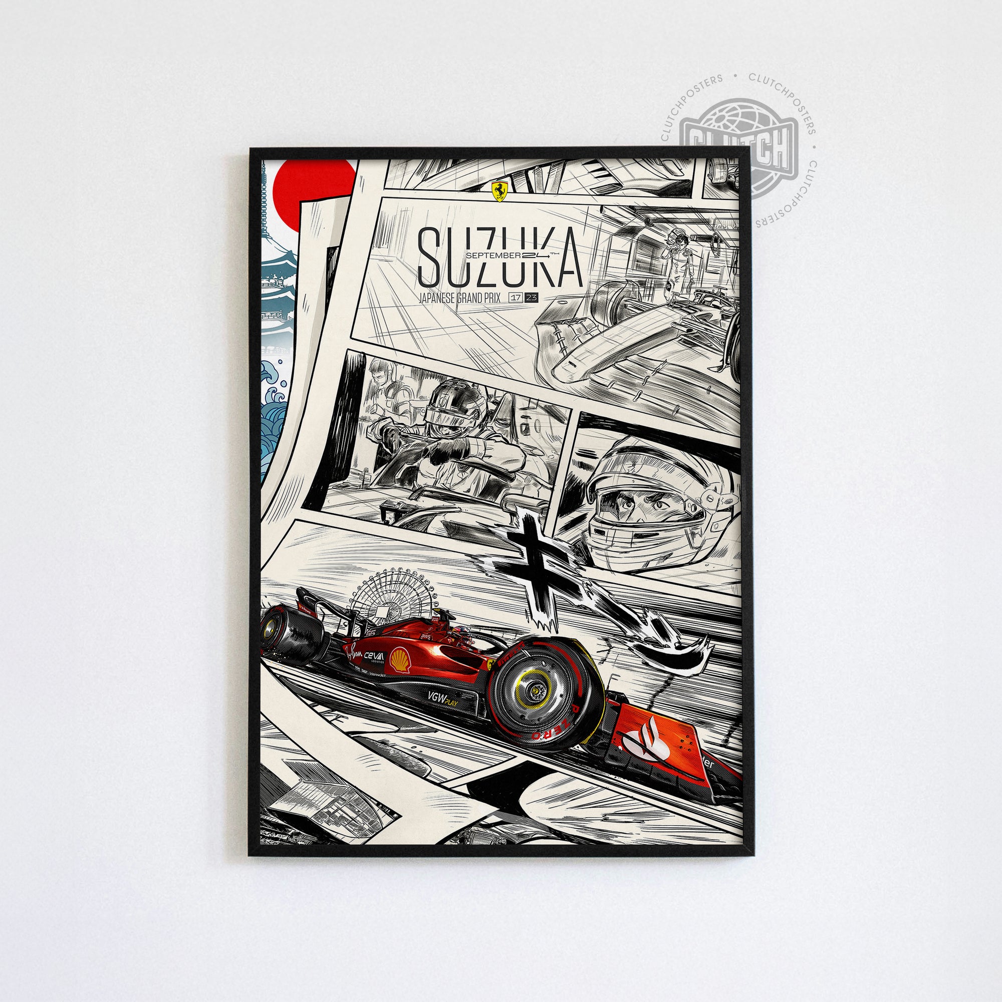Japanese Grand Prix F1 Poster