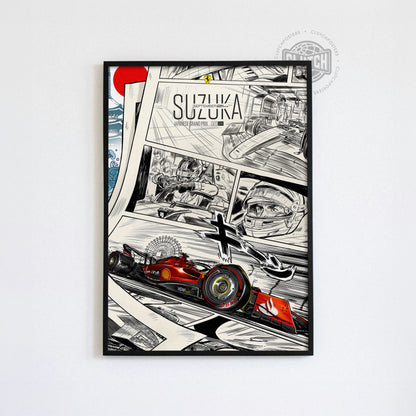 Japanese Grand Prix F1 Poster