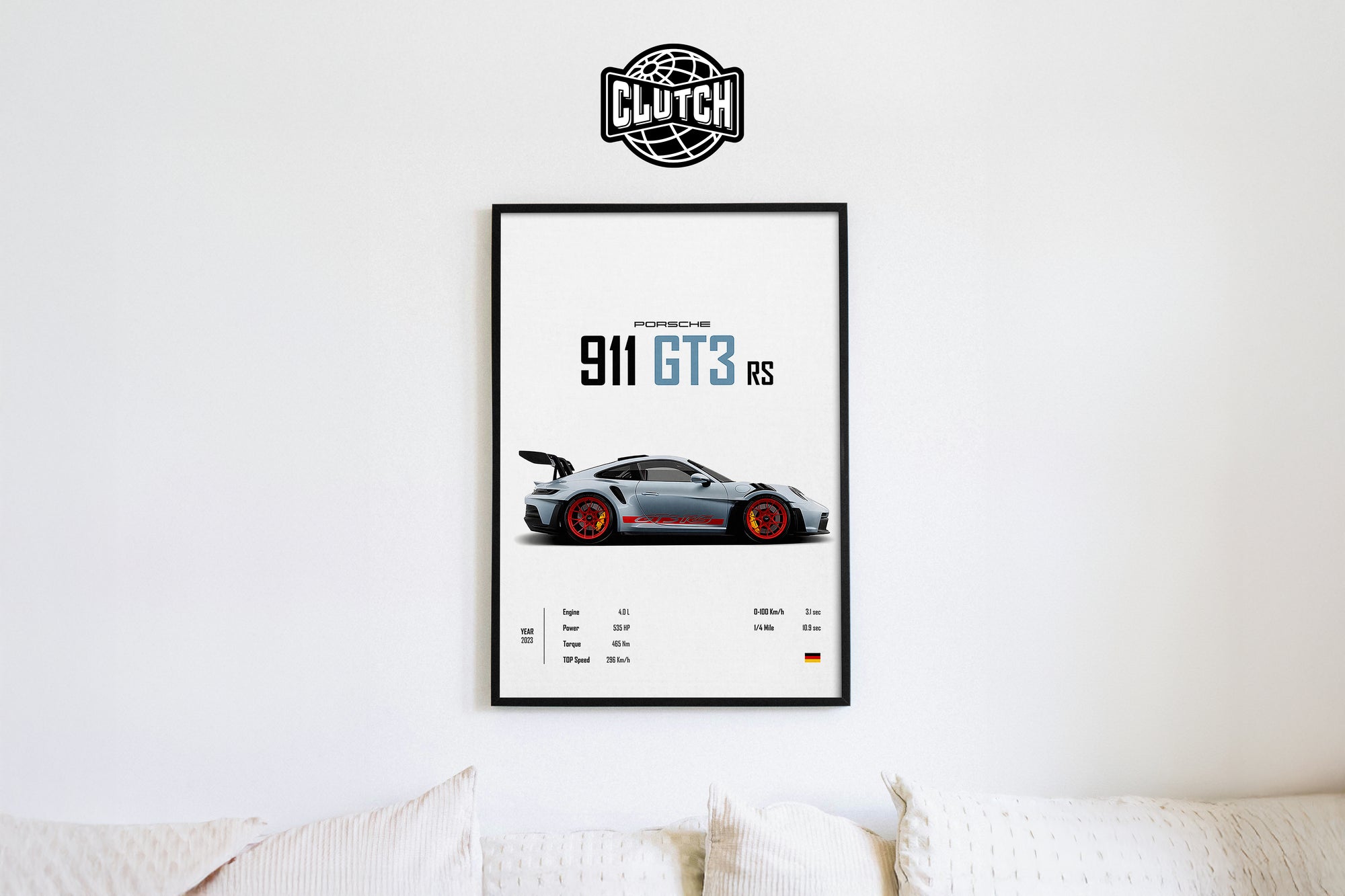 Porsche 911 GT3 RS Livery 'CORE' Car Poster