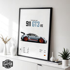 Porsche 911 GT3 RS Livery 'CORE' Car Poster