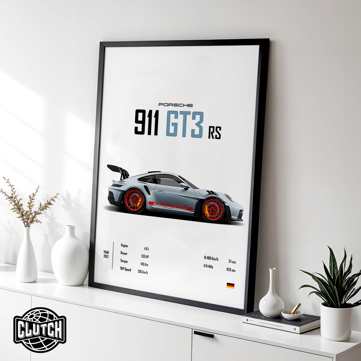 Porsche 911 GT3 RS Livery 'CORE' Car Poster