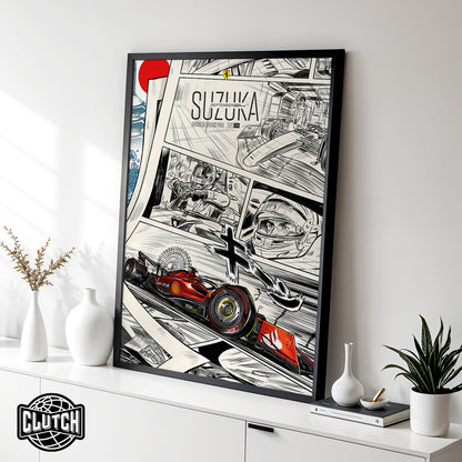 Japanese Grand Prix F1 Poster