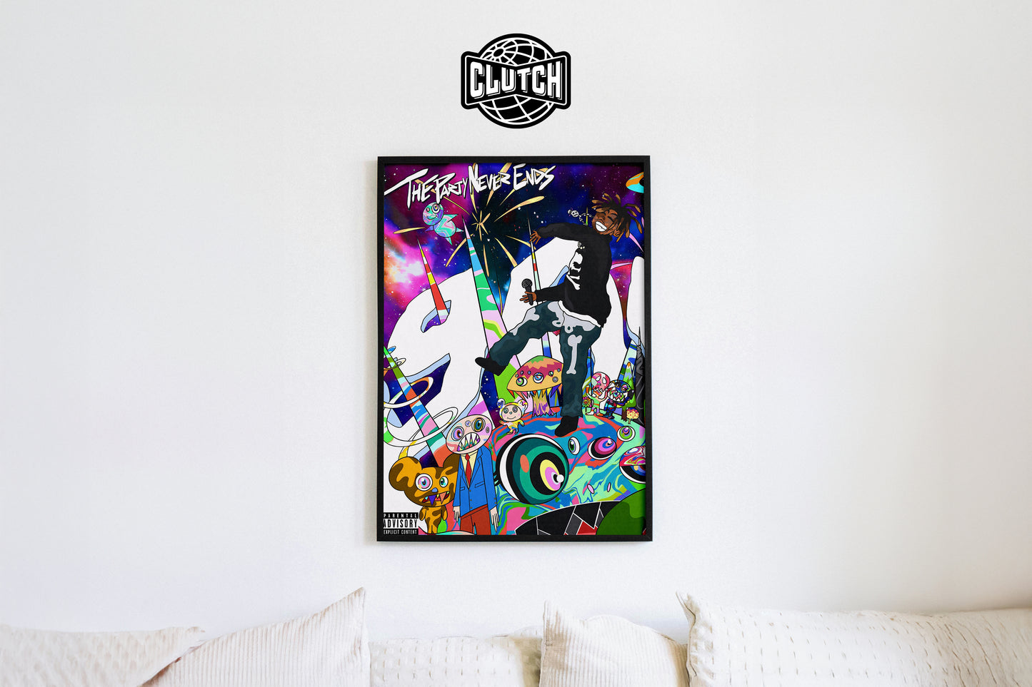 Juice WRLD 'The Party Never Ends' Poster