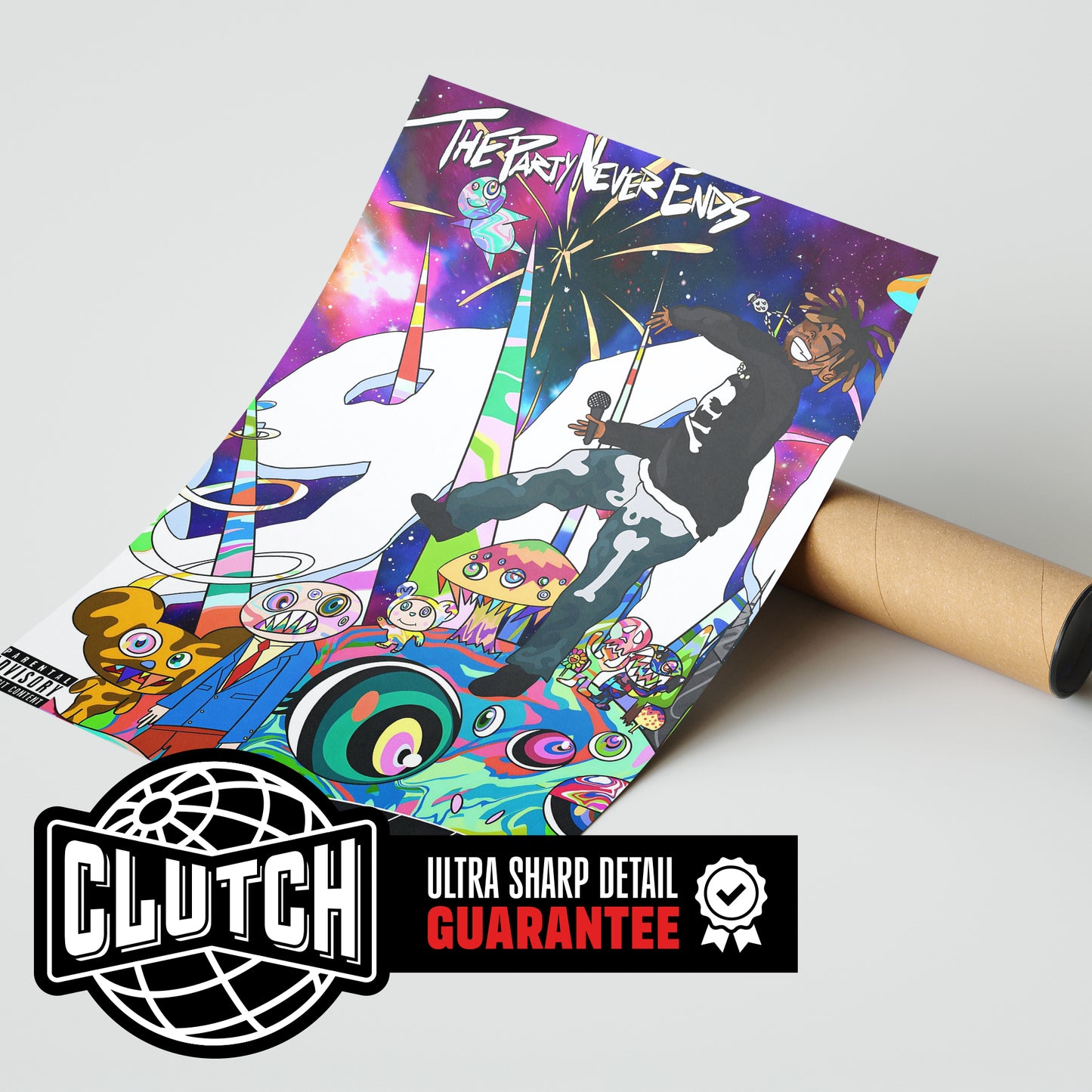 Juice WRLD 'The Party Never Ends' Poster