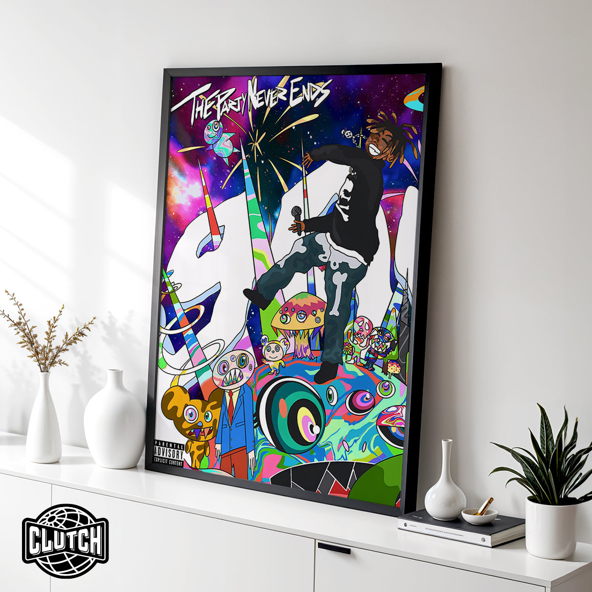 Juice WRLD 'The Party Never Ends' Poster