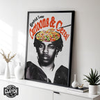 Kendrick Lamar Cartoons & Cereal Poster