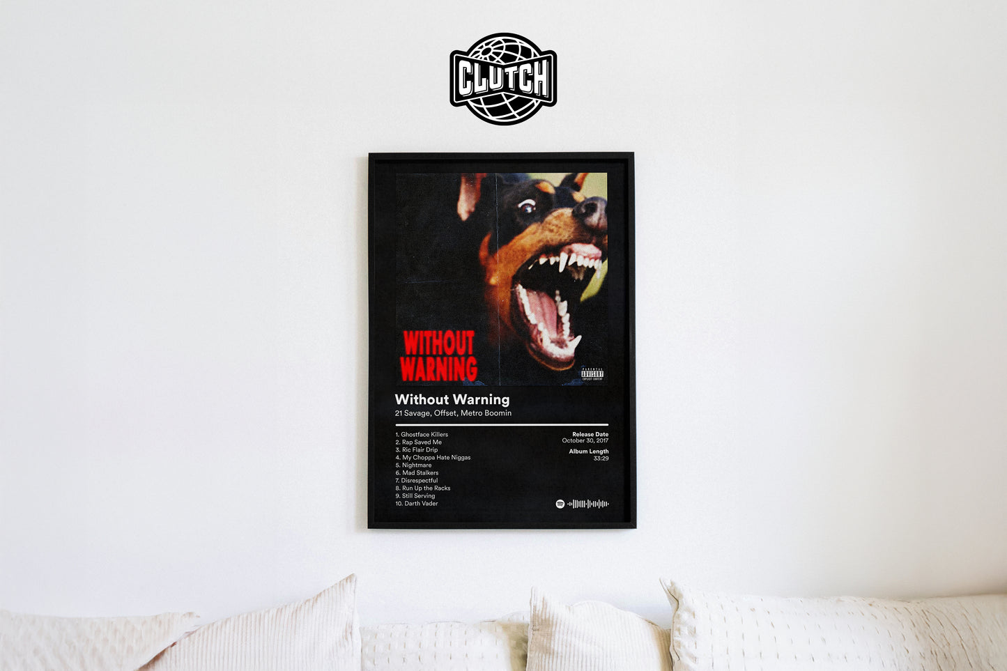 21 Savage 'Without Warning' Album Poster