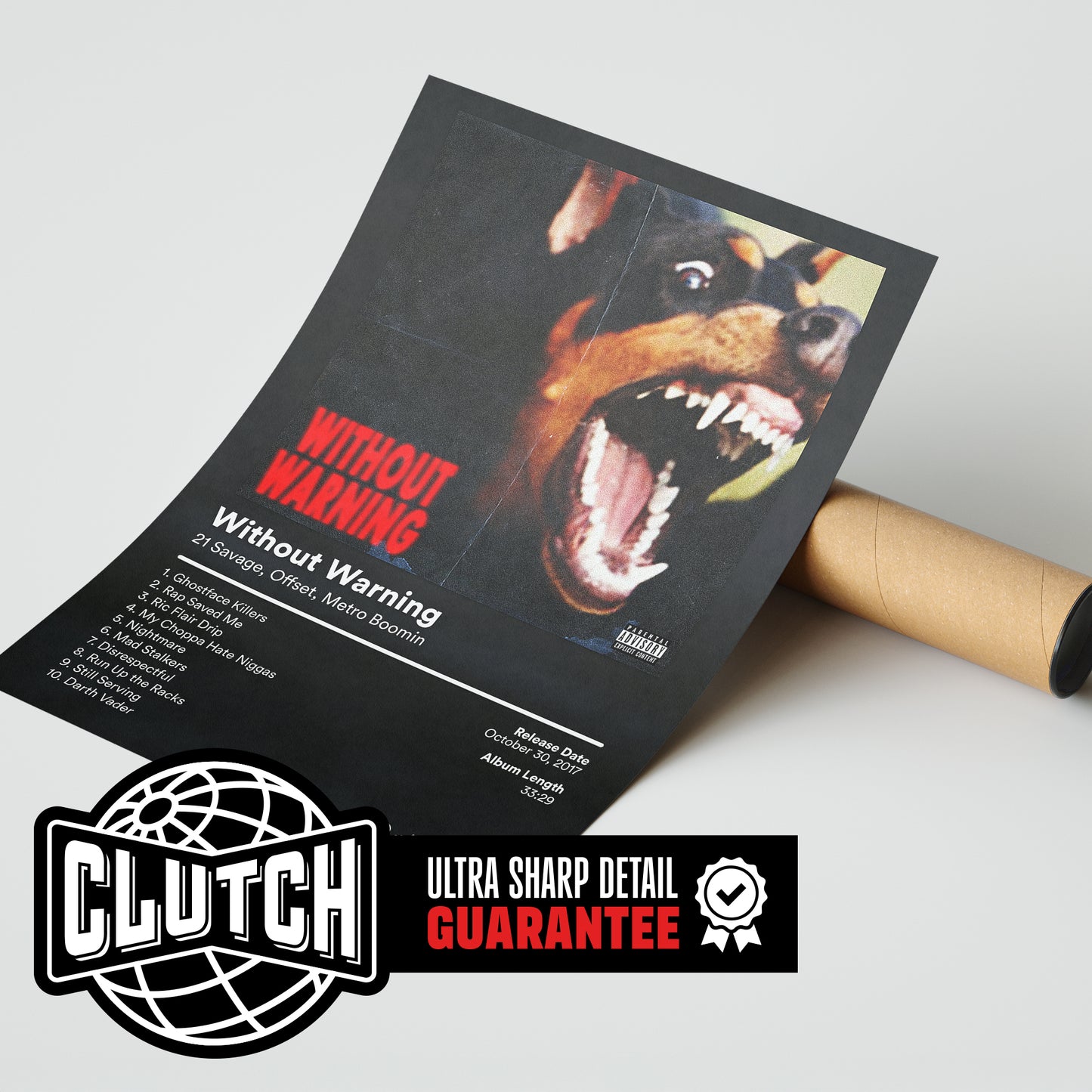 21 Savage 'Without Warning' Album Poster