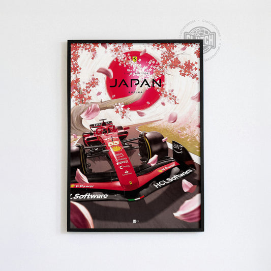 Japanese Grand Prix F1 Poster
