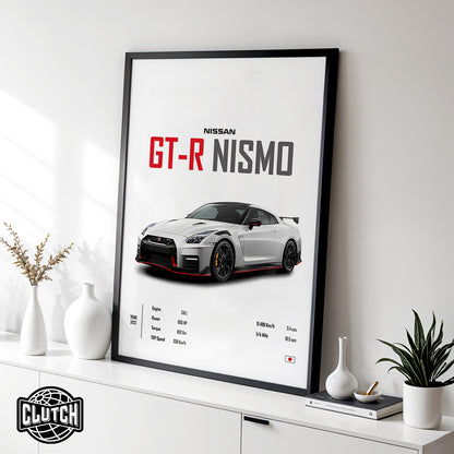 Nissan GT-R Nismo 'CORE' Car Poster