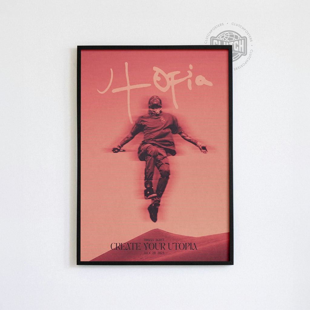 Travis Scott 'Utopia' Retrograde Poster