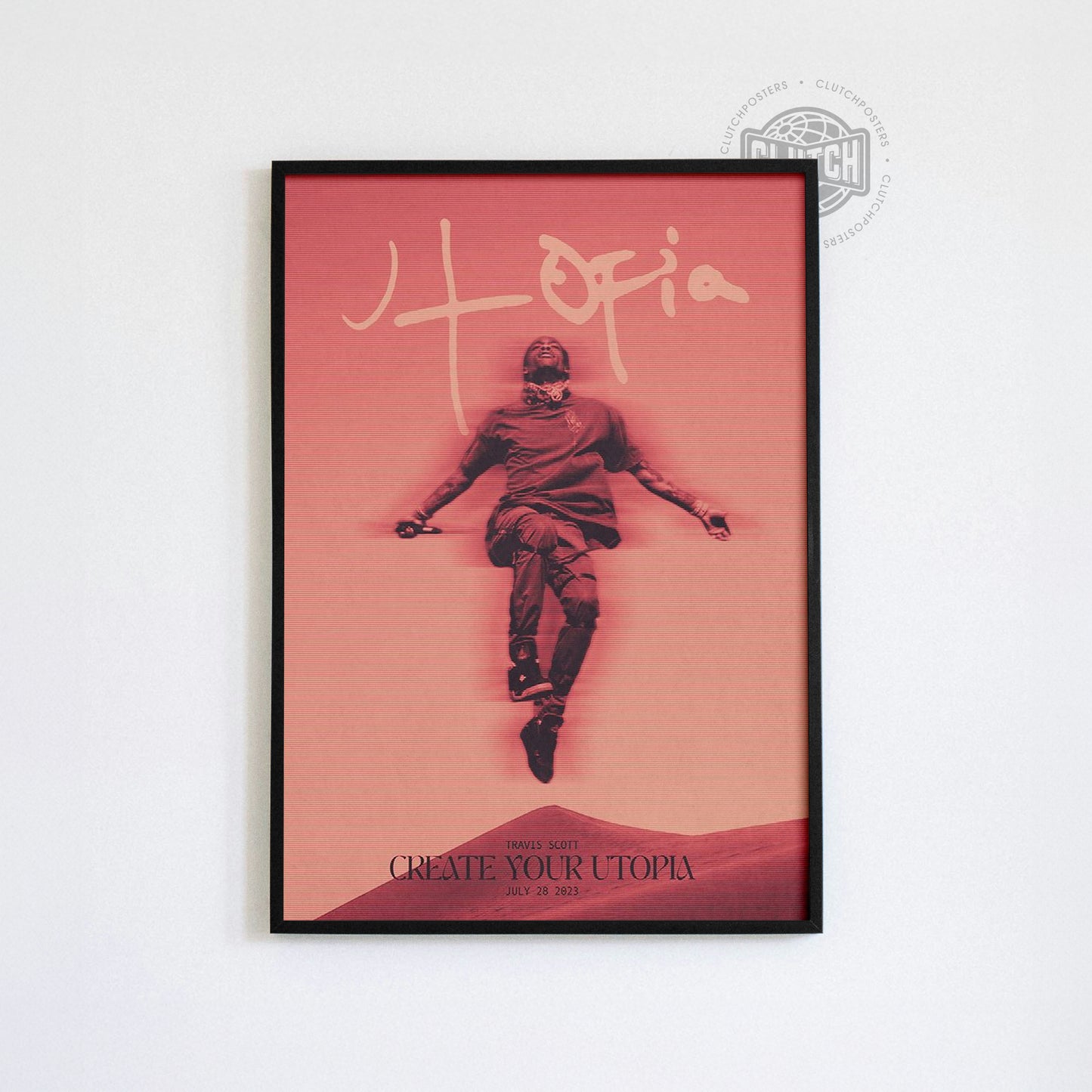 Travis Scott 'Utopia' Retrograde Poster