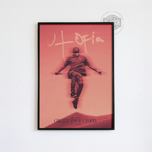 Travis Scott 'Utopia' Retrograde Poster