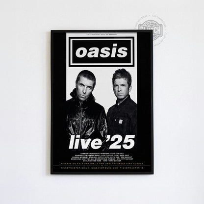 Oasis 'Live '25' Poster